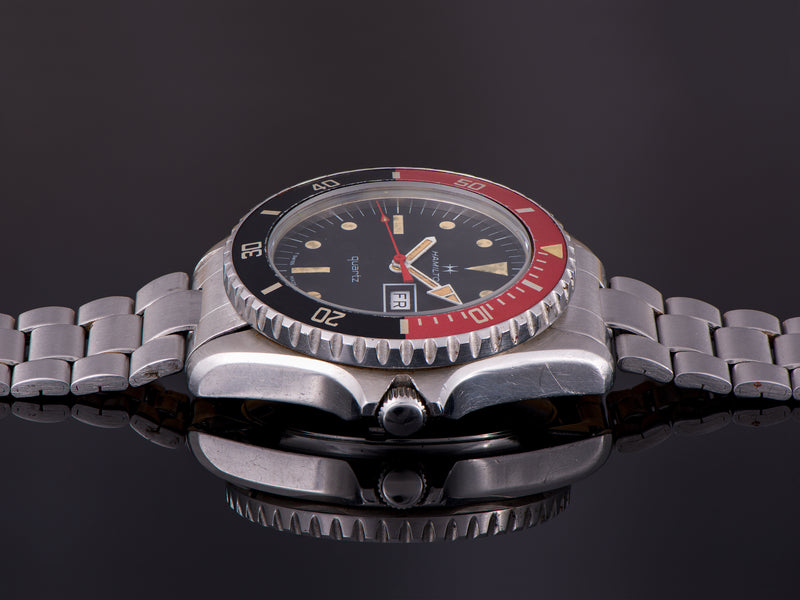 Hamilton "Pepsi" Quartz Dive Watch & Original Bracelet 762003-3