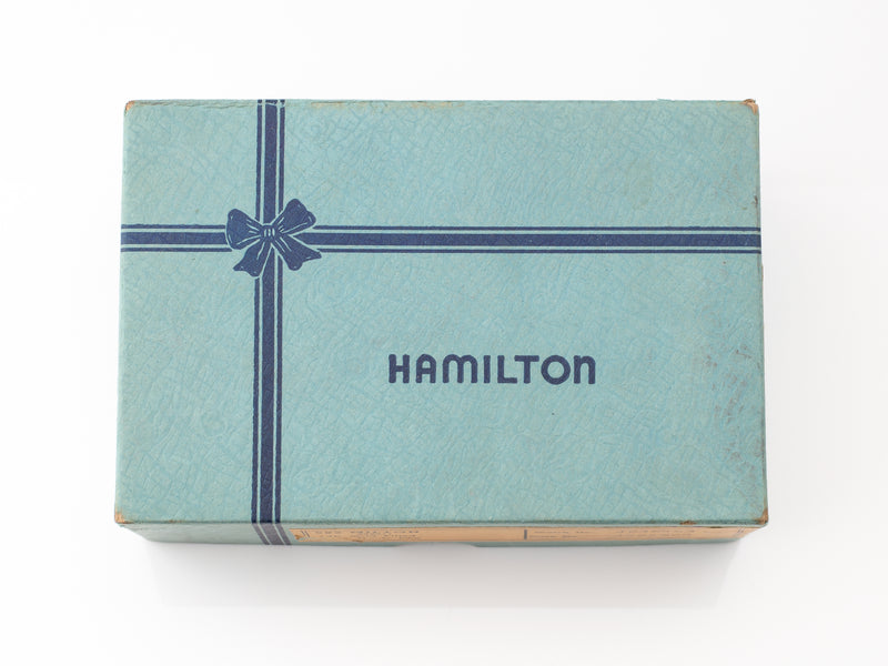 Hamilton Celluloid Clamshell Outer Box Circa 1940s to 50s for Milton Watch