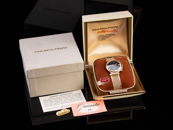 Hamilton K-475 Asymmetric Automatic Watch With Bracelet & Boxes