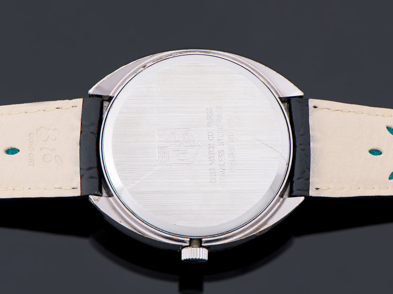 Oris Star Electronic Transistorized Watch Stainless Steel Case Back