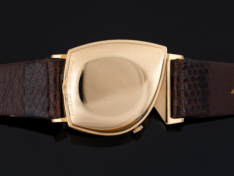 Hamilton Electric Meteor Prototype Gold Dial Watch Case Back