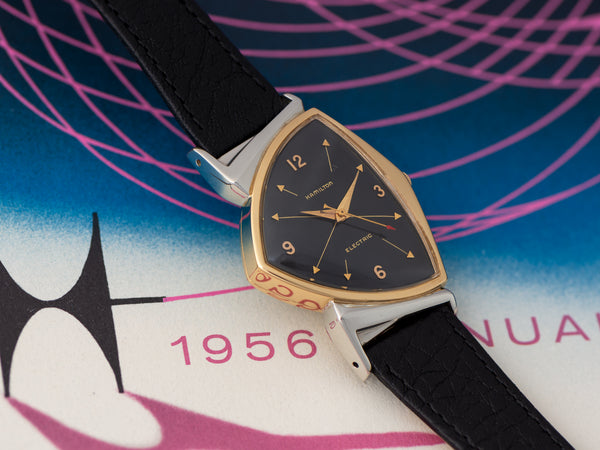 Hamilton Electric Pacer Original Finish Black Cross Hatch Dial