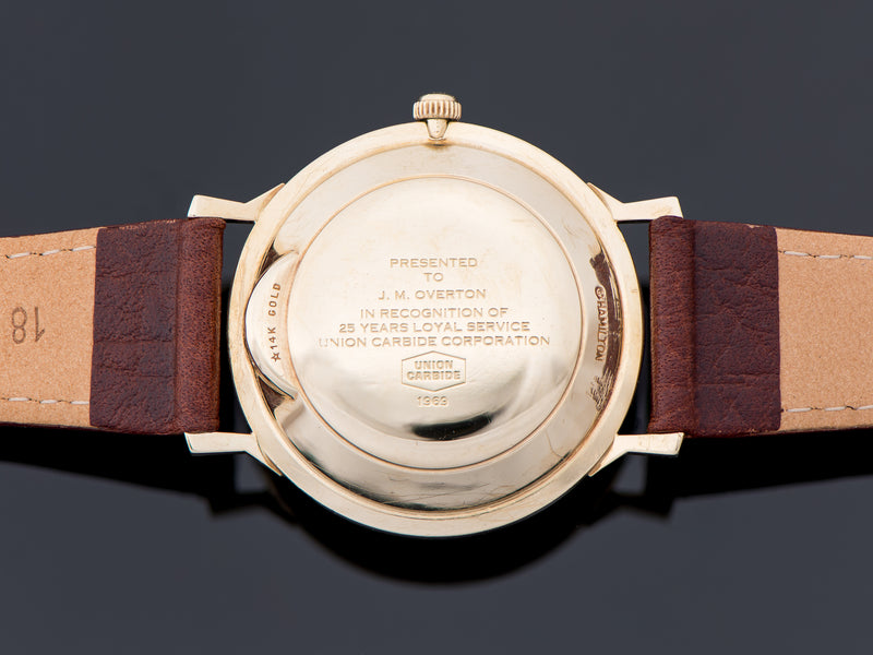 Hamilton Electric Summit B 14K Gold Watch Case Back