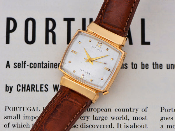 Hamilton Electric Vantage 18K Rose Gold Original Silver Dial