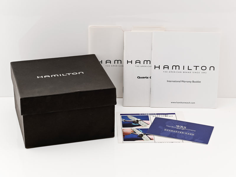 Hamilton Ventura Reissue Stainless Steel Chronograph H244121 Original Watch Watch Box and Papers
