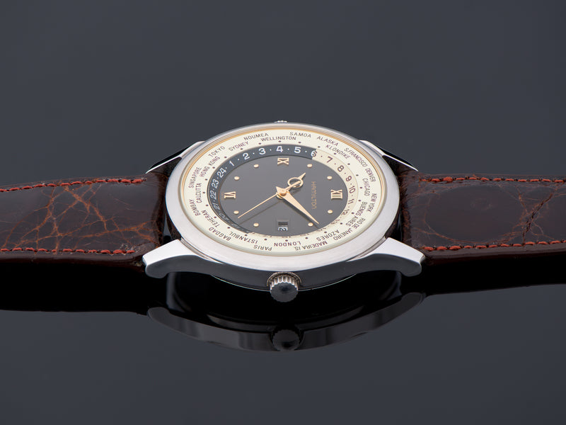 Hamilton 8984 World Time Quartz Watch With Box and Papers