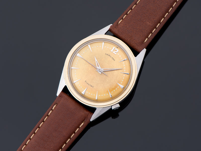 Hamilton Electric Converta II Watch 14K Gold Bezel