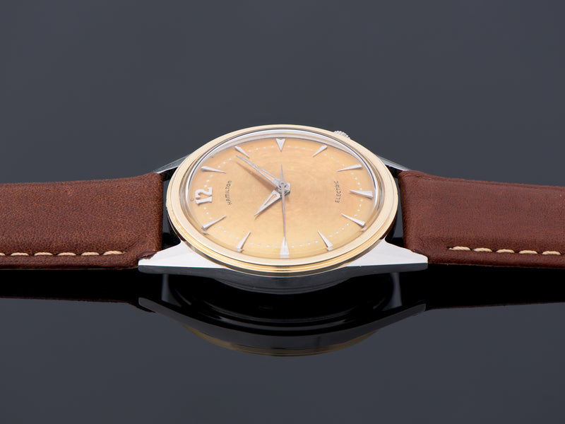 Hamilton Electric Converta II Watch 14K Gold Bezel