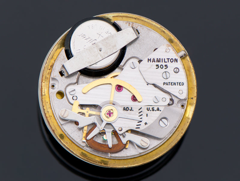 Hamilton Electric Skip Jack Watch With Rare RR Style Dial 505 Electric Watch Movement