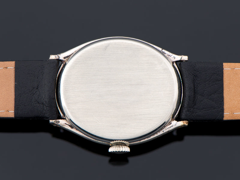 Hamilton Oval Engraved White Gold Filled Watch Case Back