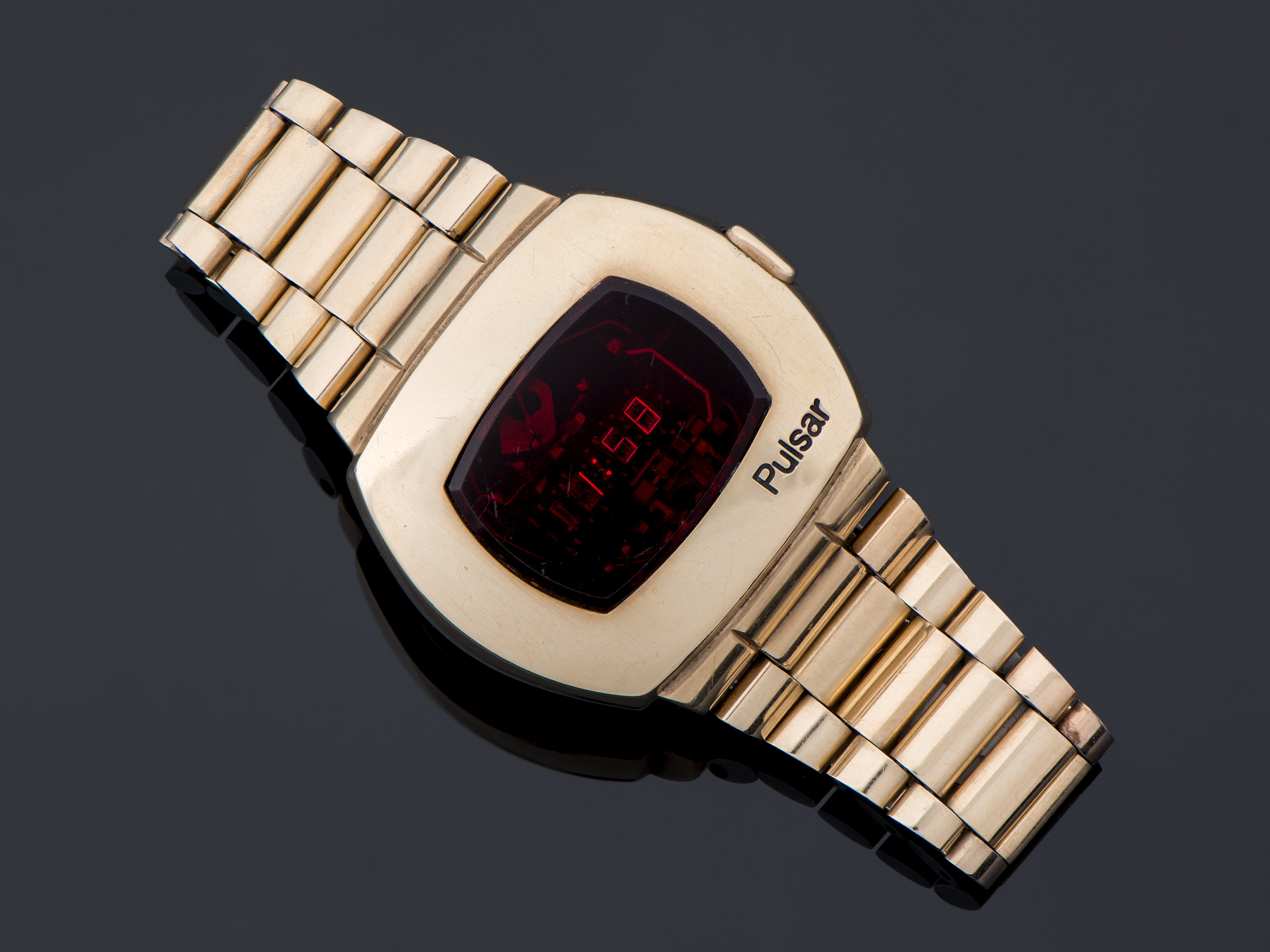 Times Led Watch Hamilton Pulsar P2 Time LED Watch & Original Bracelet