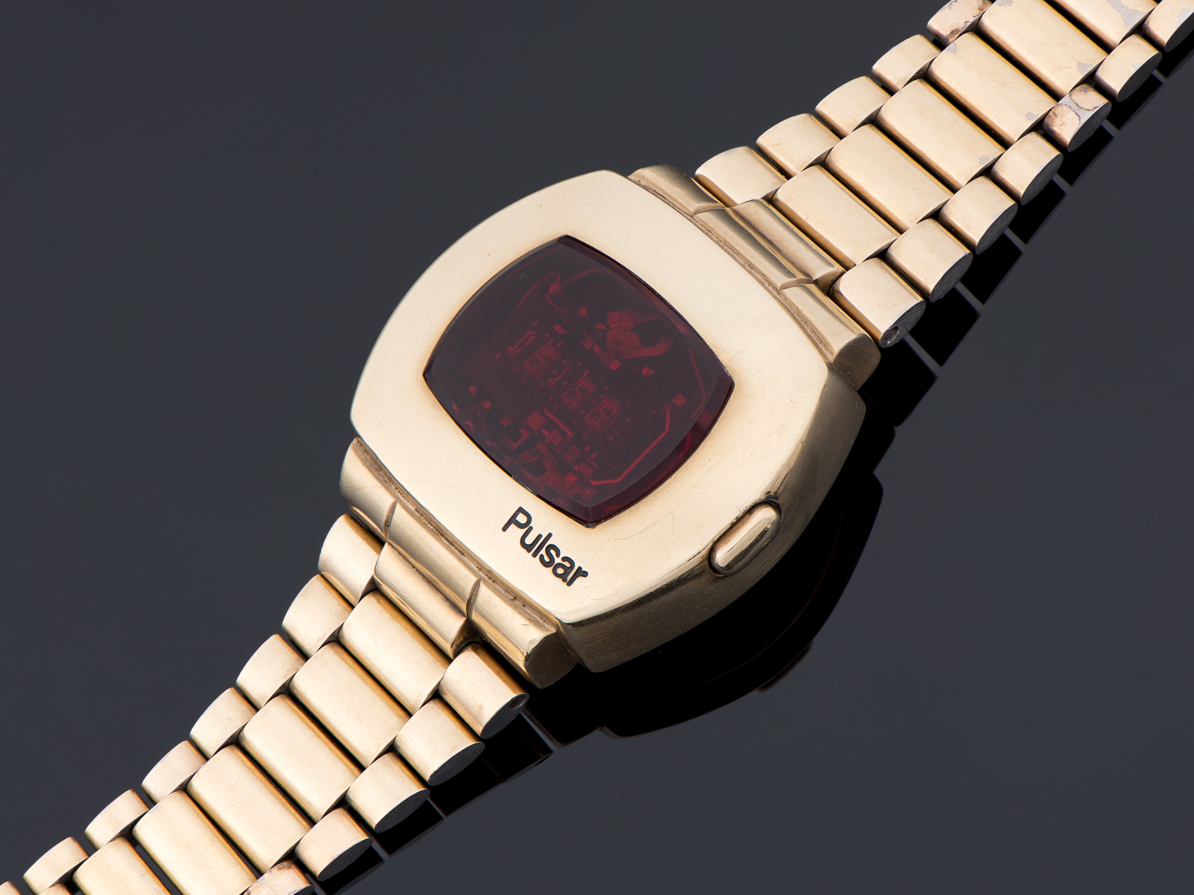 Times Led Watch Hamilton Pulsar P2 Time LED Watch & Original Bracelet