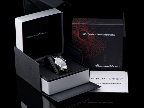 Hamilton Ventura Reissue Limited 50th Anniversary Edition Watch Stainless Steel H244510 #0876/1957 & Box/Papers