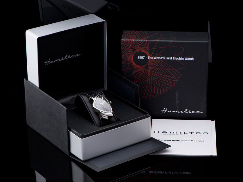 Hamilton Ventura Reissue Limited 50th Anniversary Edition Watch Stainless Steel H244510 #0876/1957 & Box/Papers