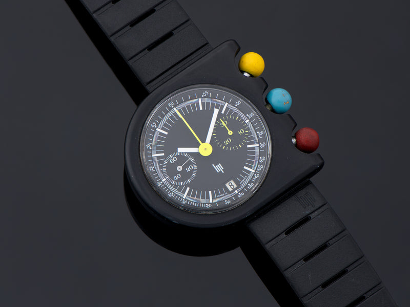 LIP Mach 2000 Dark Master Chronograph Roger Tallon Designed Watch