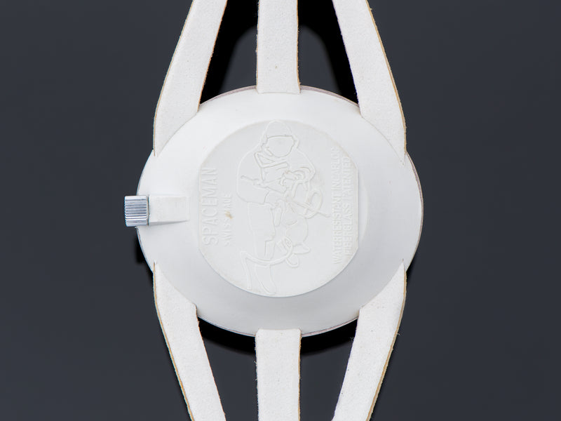 Spaceman Automatic Asymmetric Tressa Lux Watch Case Back with Original Strap