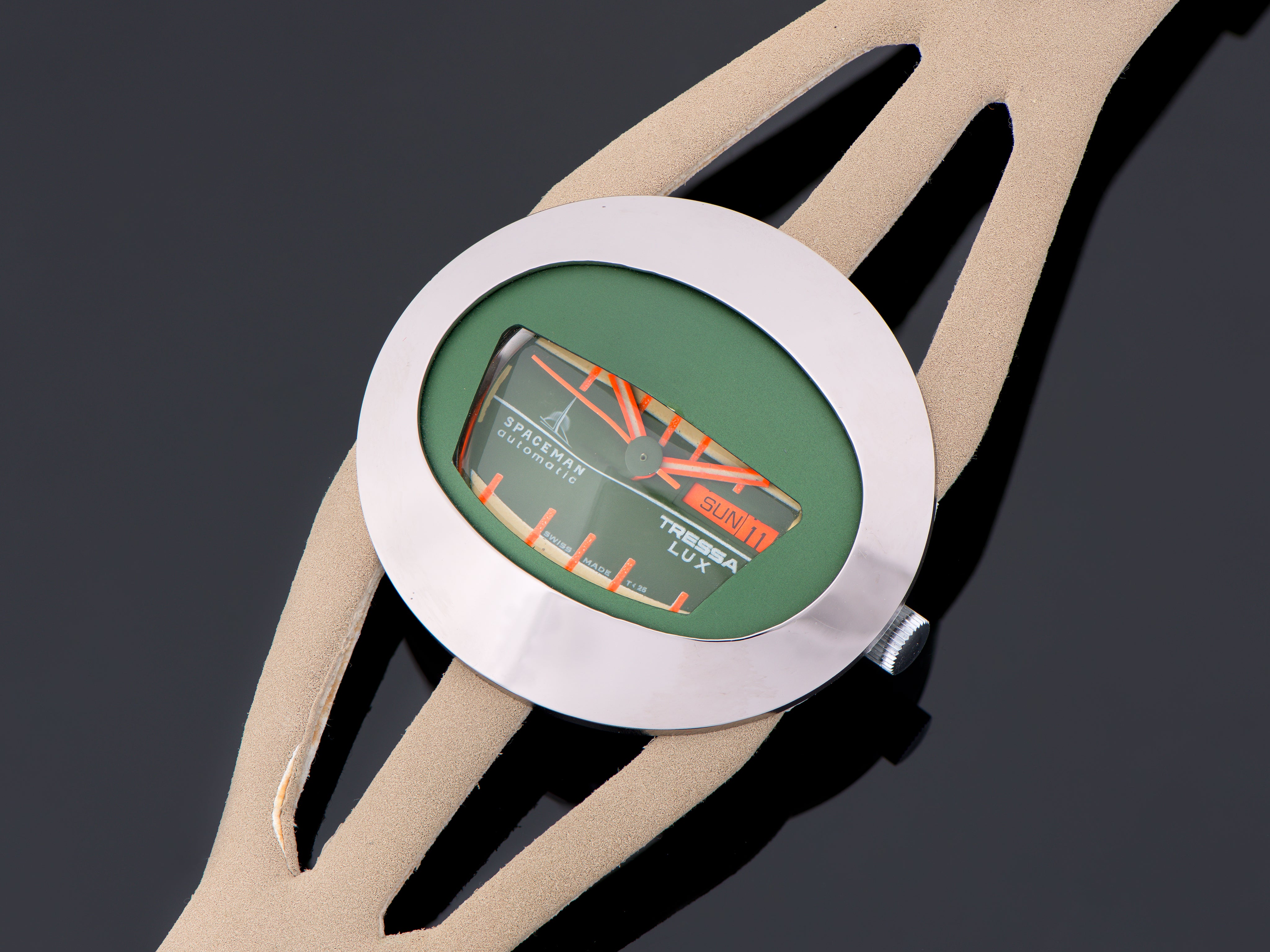 Spaceman Automatic Asymmetric Tressa Lux Watch and Strap