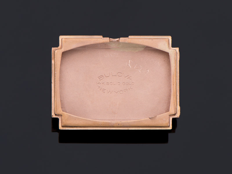 Bulova 14K Rose Gold Ambassador Inner Watch Case Back