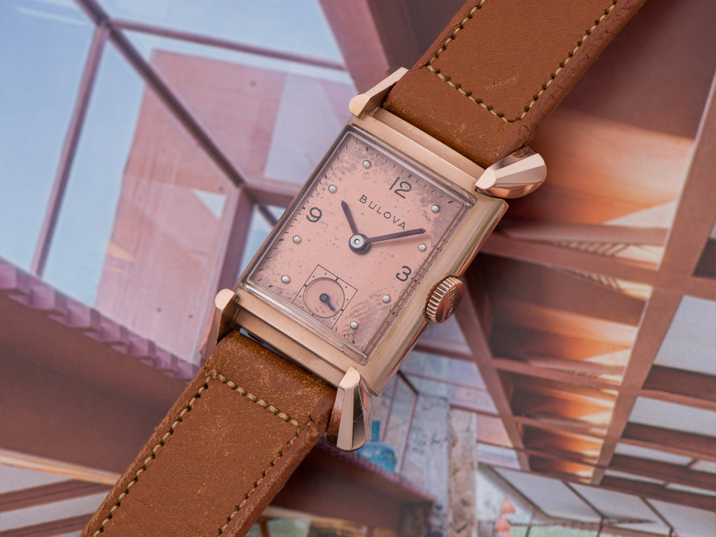 Bulova 14K Rose Gold Ambassador Watch display picture 3