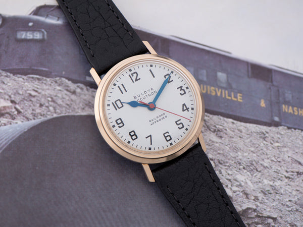 Bulova Accutron 214 Gold Filled Watch Railroad Approved