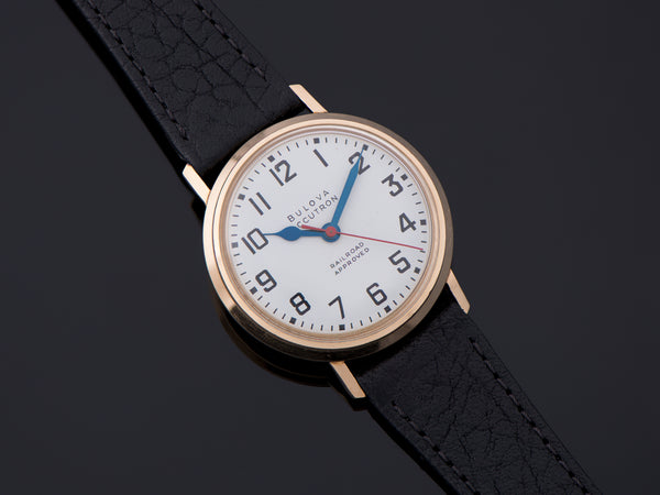 Bulova Accutron 214 Gold Filled Watch Railroad Approved