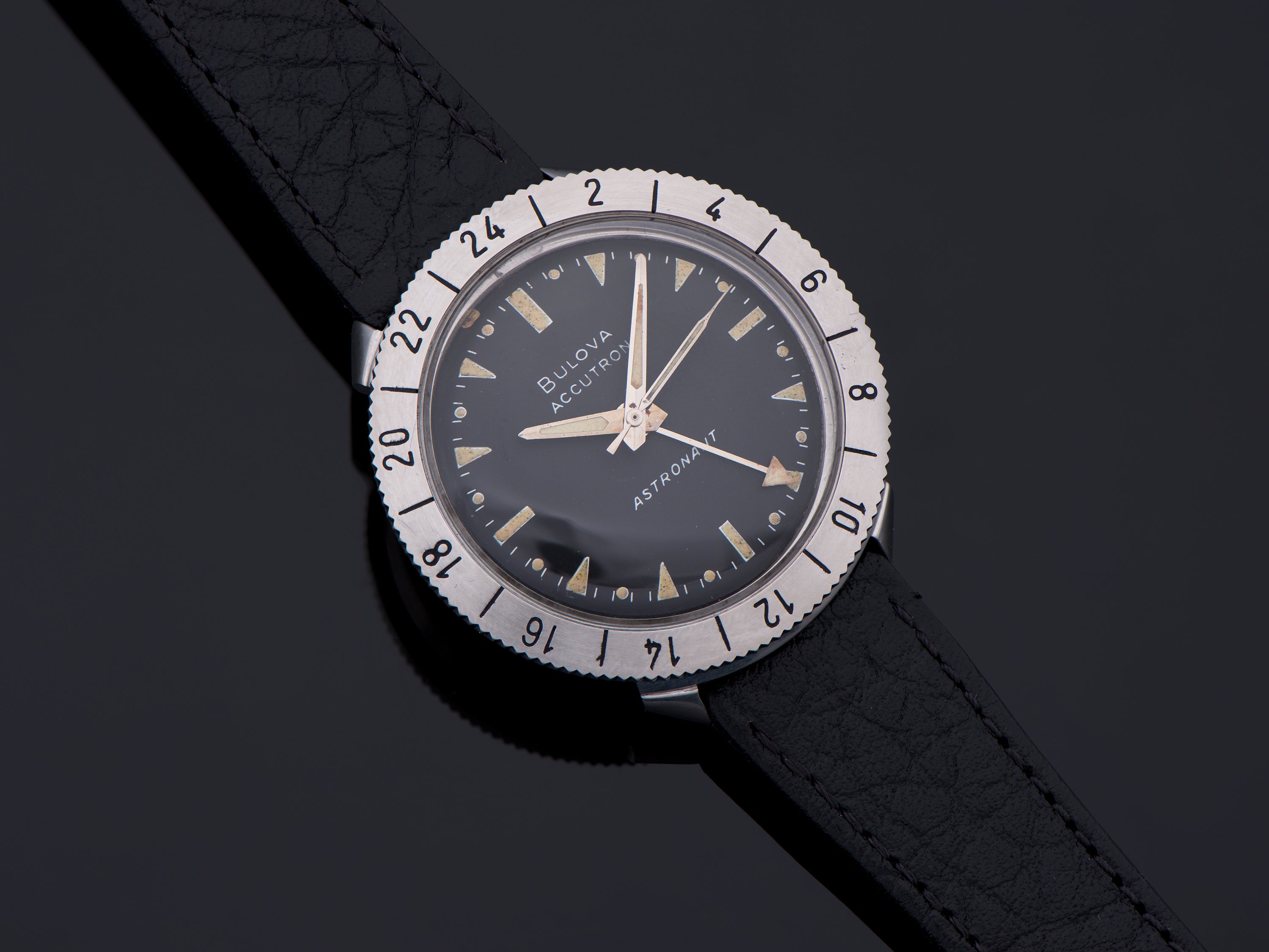 Bulova Accutron Astronaut Original Black Dial Stainless