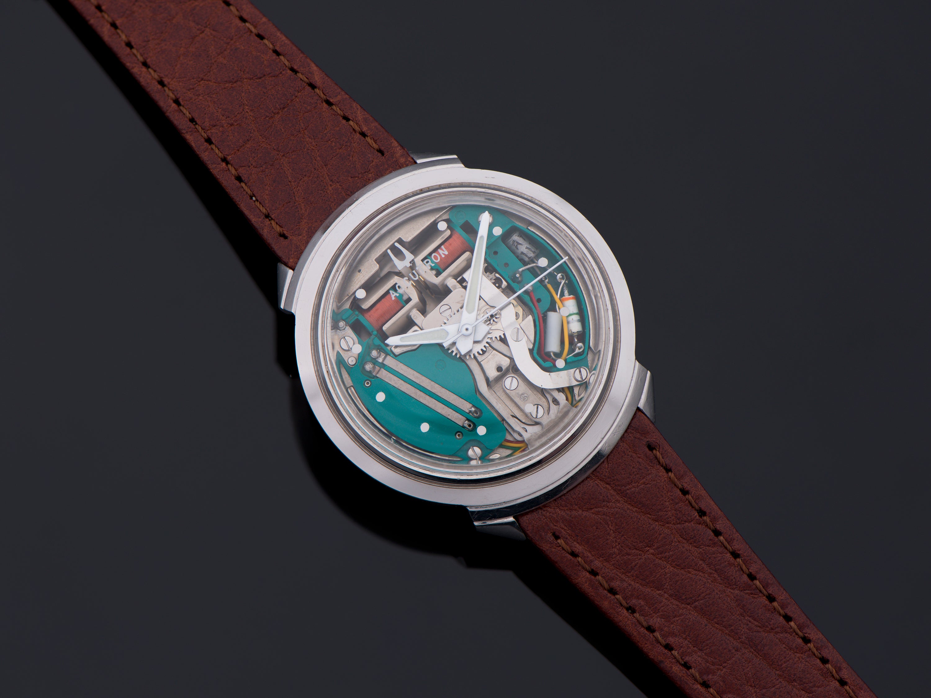 貴重な逸品‼️ Bulova Accutron ケース Bulova Accutron Spaceview Stainless Steel 