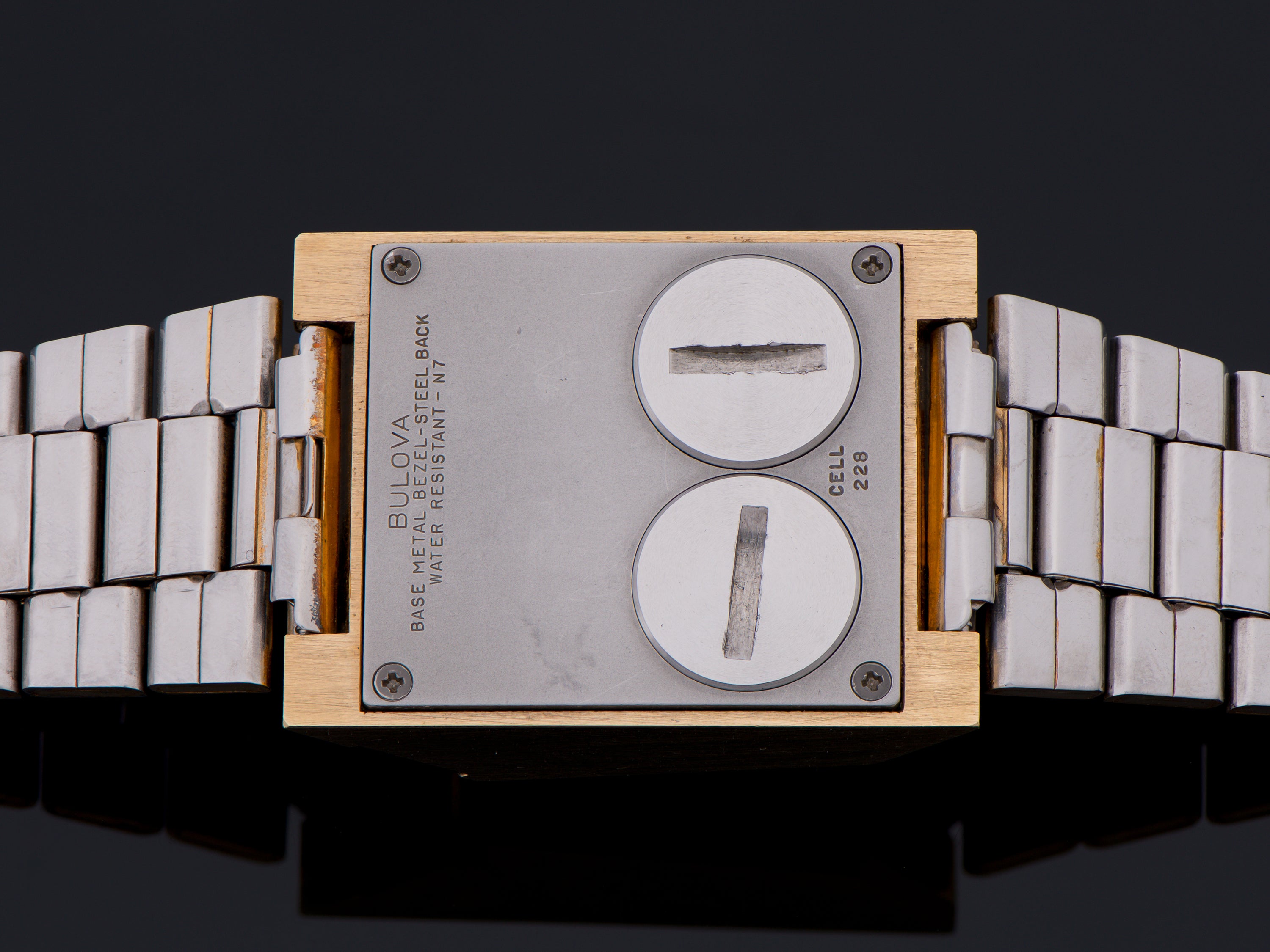 Bulova Computron LED Watch Original Bracelet
