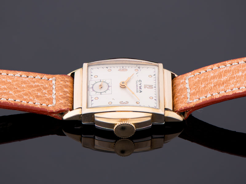 Cyma Art Deco Watch With Signed Strap