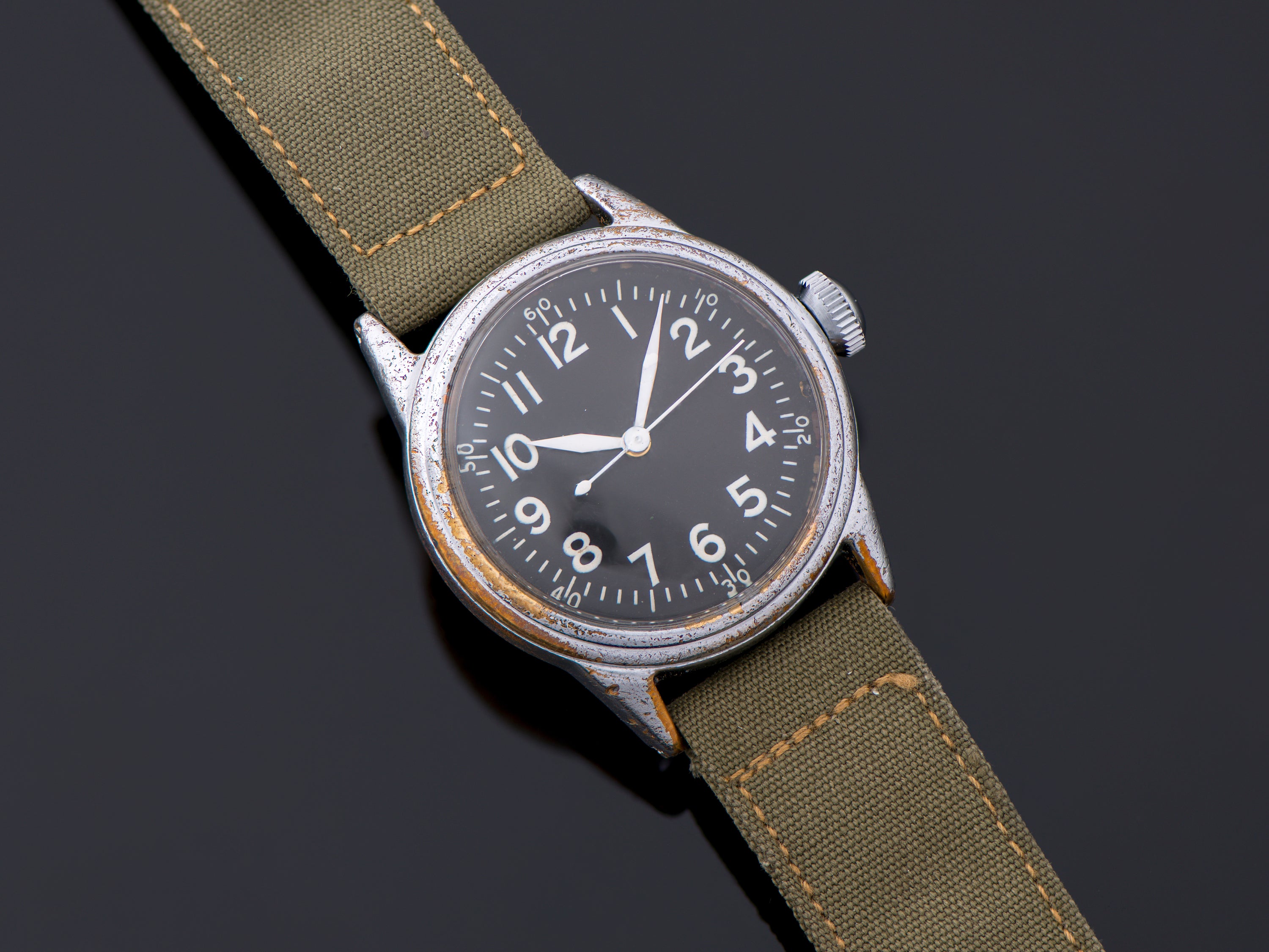 Elgin A-11 World War II Military Hacking Watch