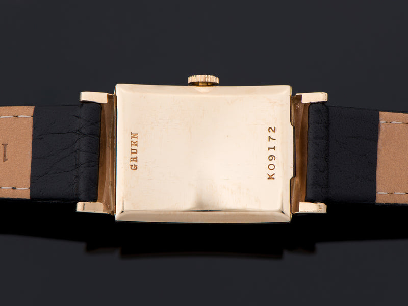 Gruen Curvex Constellation 14K Gold Watch Case Back