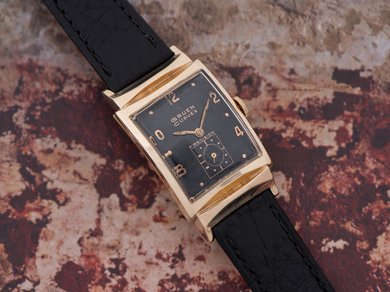 Gruen Curvex Constellation 14K Gold Watch