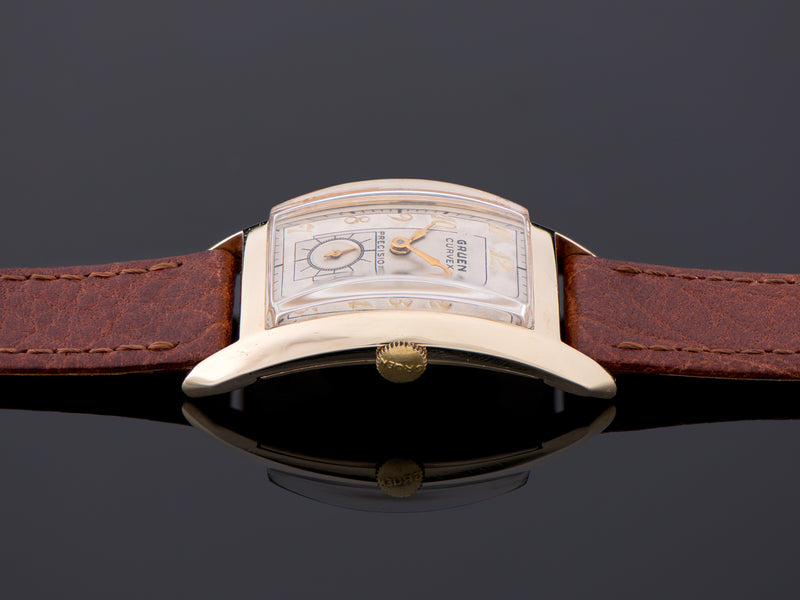 Gruen Curvex Sentry 14K Gold Watch