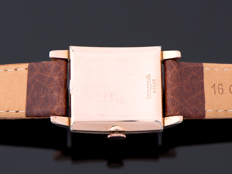 Gruen Veri-Thin Precision Rose Gold Filled Watch Case Back
