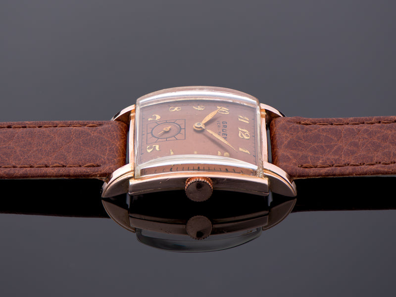 Gruen Veri-Thin Precision Rose Gold Filled Watch