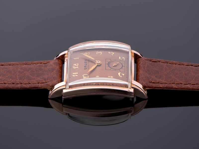 Gruen Veri-Thin Precision Rose Gold Filled Watch