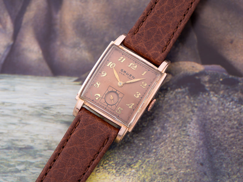 Gruen Veri-Thin Precision Rose Gold Filled Watch