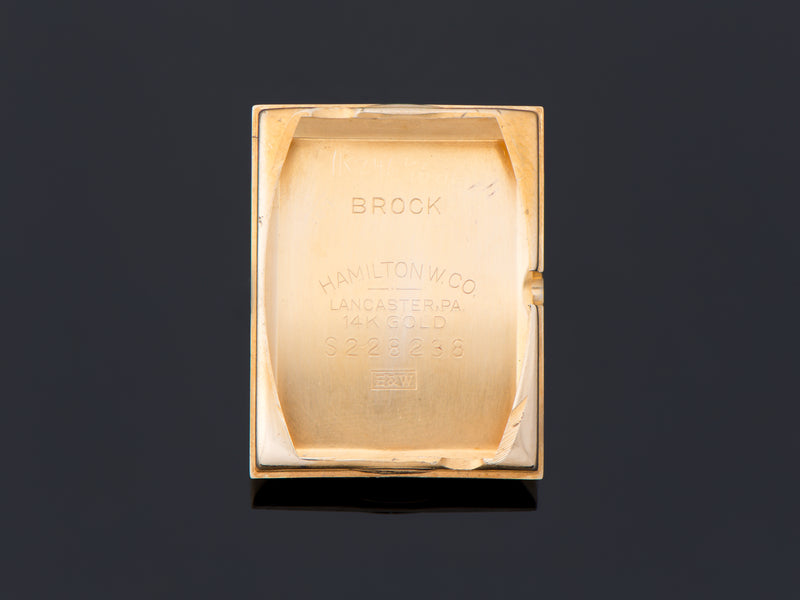 Hamilton Brock 14K Solid Gold Inner Watch Case Back
