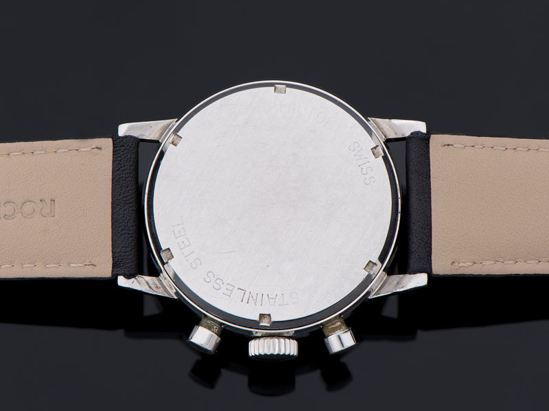 Hamilton Chronograph "A" Panda Valjoux 7730 Watch Case Back