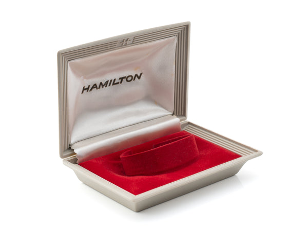 Hamilton Clamshell Watch Box Circa Late 1950s to 60s