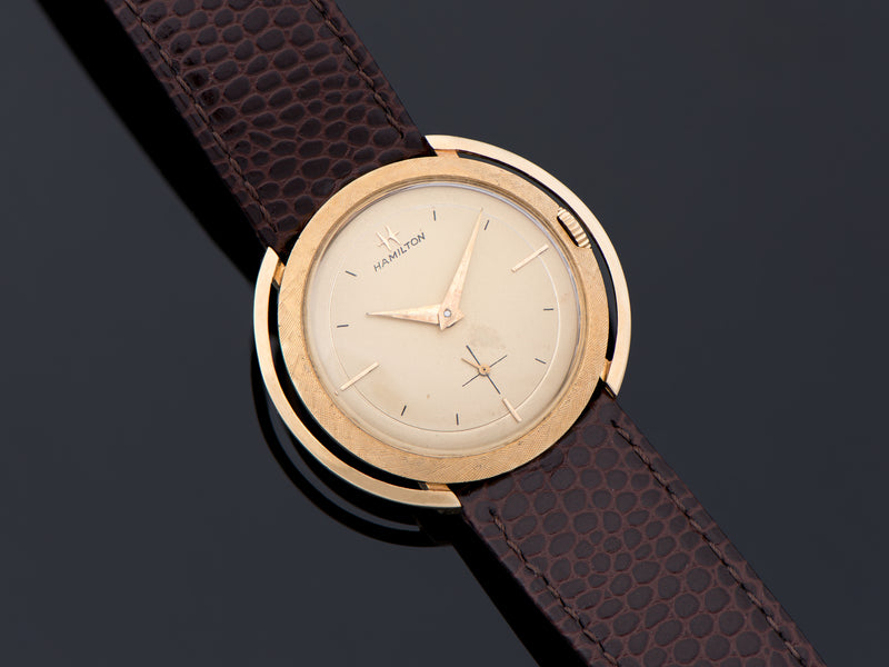 Hamilton Doublet 14K Yellow Gold Watch