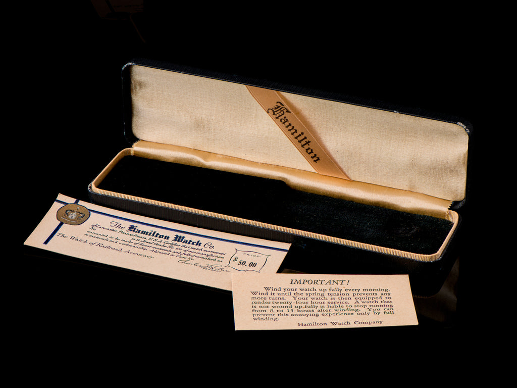 Hamilton Clamshell Watch Box for Medallion 22 Jewel Watch