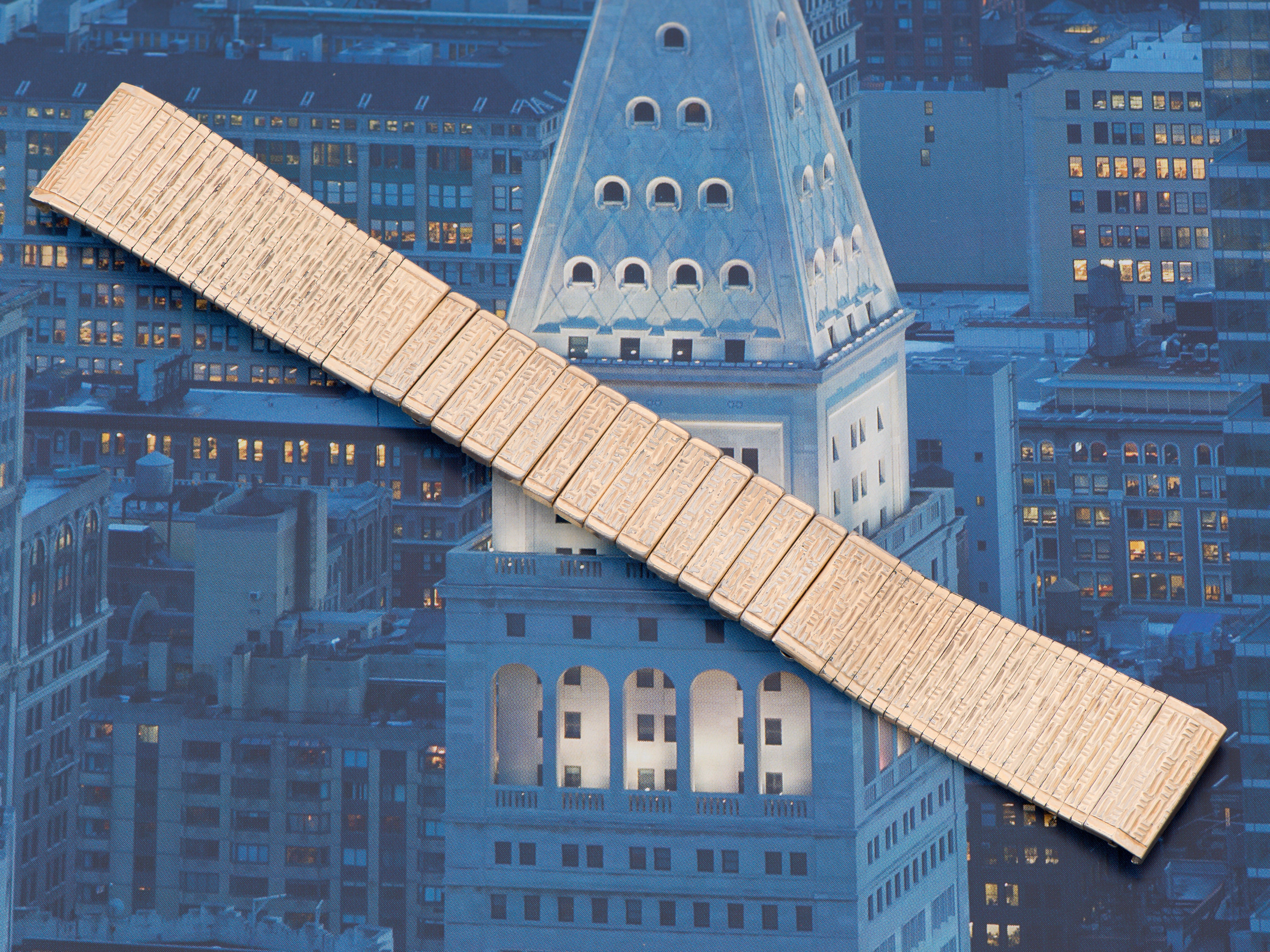 未使用‼️EMMETI BR別注 HAMILTON_GOLD/BIANCO 46 Hamilton Electric Gemini White Gold Filled Watch Bracelet