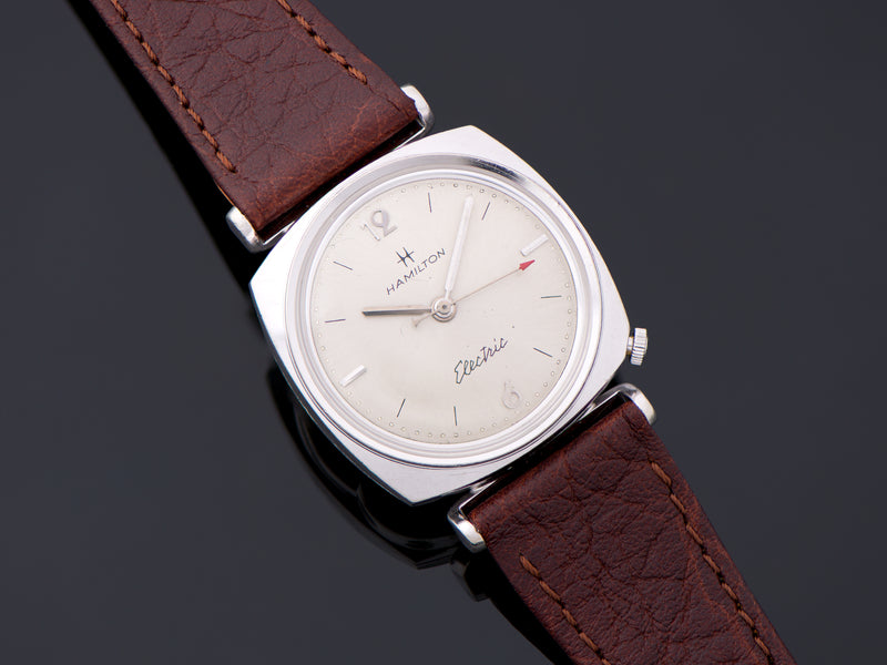 Hamilton Electric Gemini White Gold Filled Watch