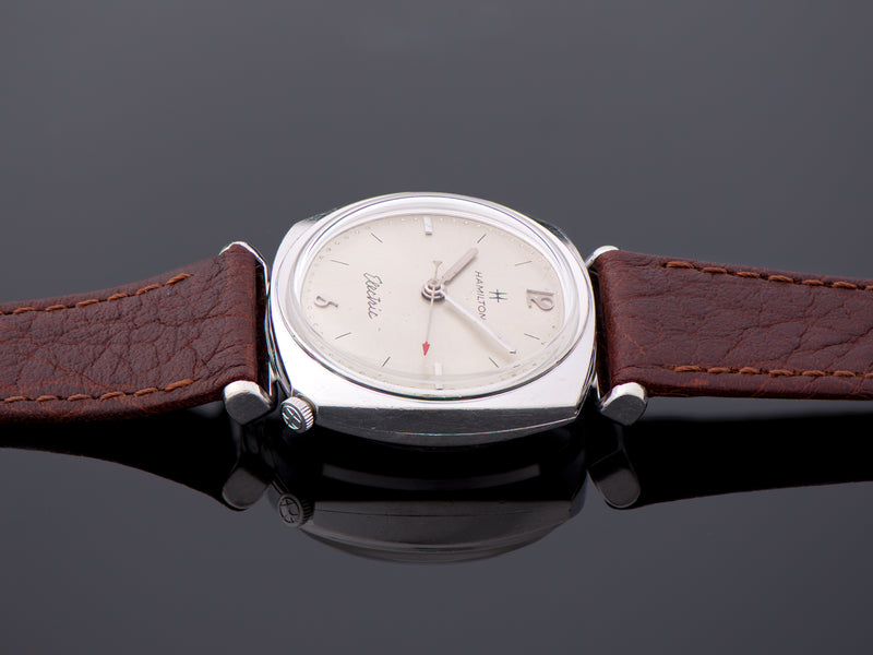 Hamilton Electric Gemini White Gold Filled Watch