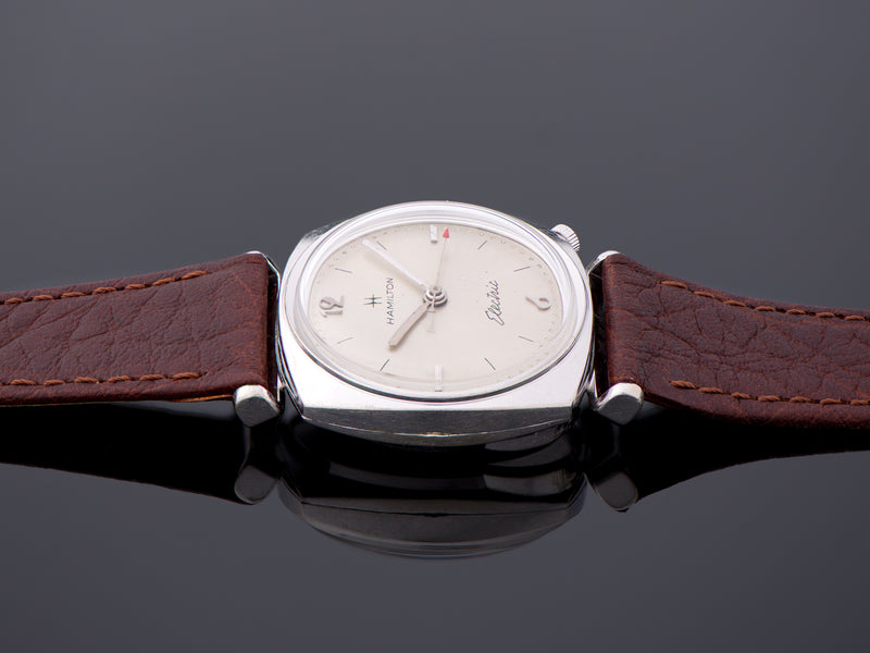 Hamilton Electric Gemini White Gold Filled Watch