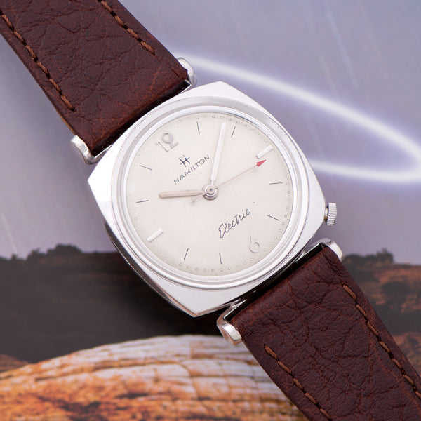 Hamilton Electric Gemini White Gold Filled Watch