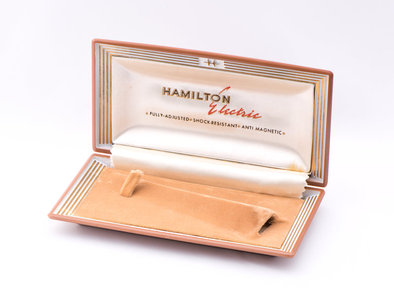 Hamilton Electric Mid 1957 Flat Clamshell Box