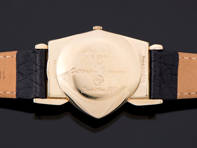 Hamilton Electric Pacer GE Breakthru '60 14K Gold (Ventura II) Watch Case Back