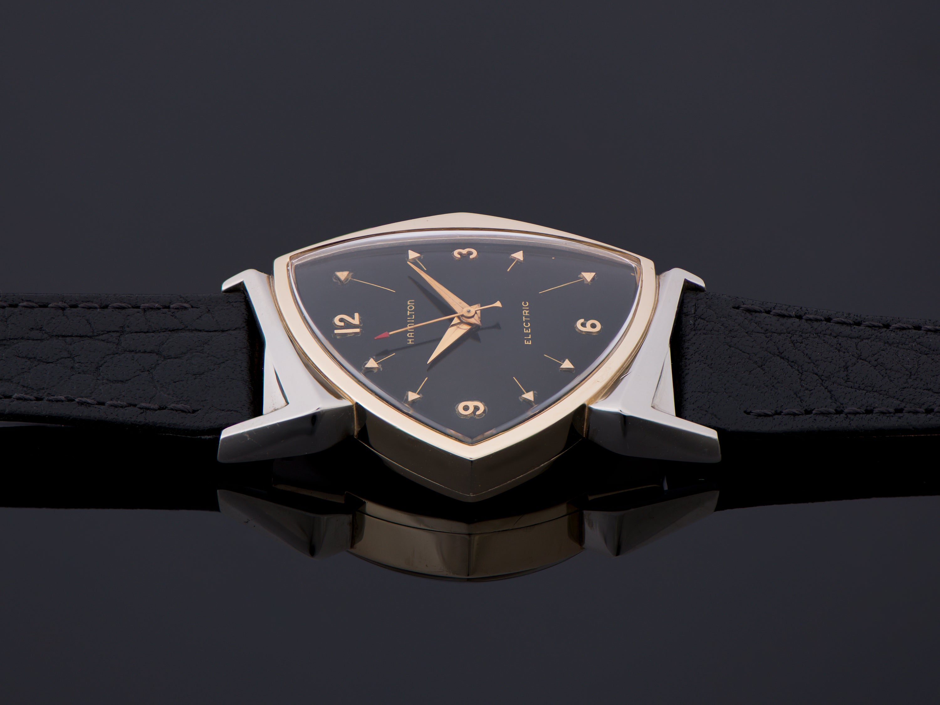HAMILTON Electric 時計 Hamilton Electric Meteor With Prototype Gold Dial Watch